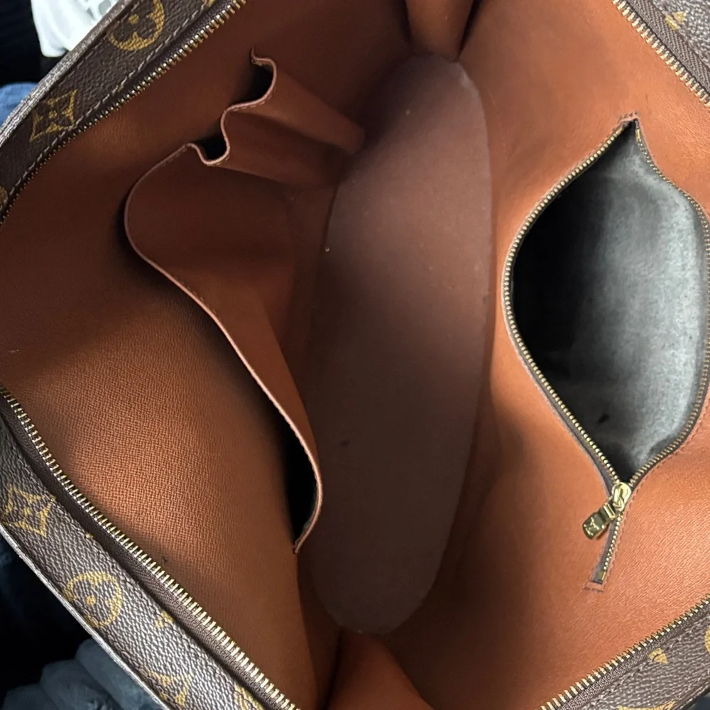 Louis Vuitton Brown and Tan Monogram Tote